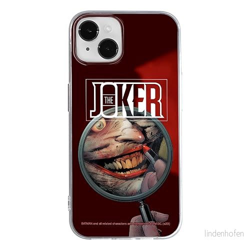 ERT GROUP mobiltelefonfodral för Iphone 14 originalt och officiellt licensierat DC mönster Joker 022 optimalt anpassad till formen på mobiltelefonen, fodral tillverkad av TPU plast 5905795056681