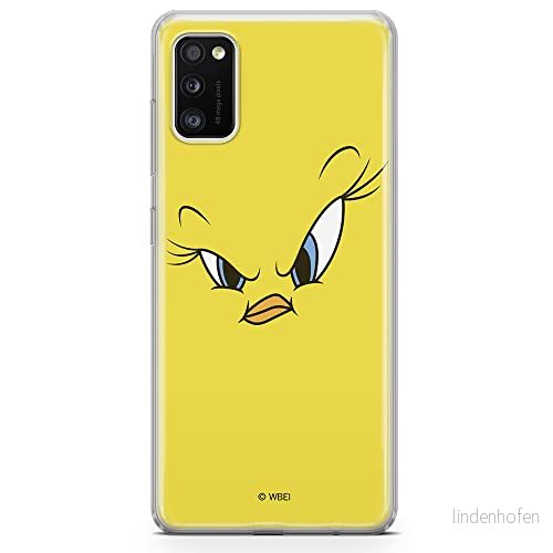 ERT GROUP mobiltelefonfodral för Samsung A41 originalt och officiellt licensierat Looney Tunes mönster Tweety 001 optimalt anpassad till formen på mobiltelefonen, fodral tillverkad av TPU plast 5903537534077