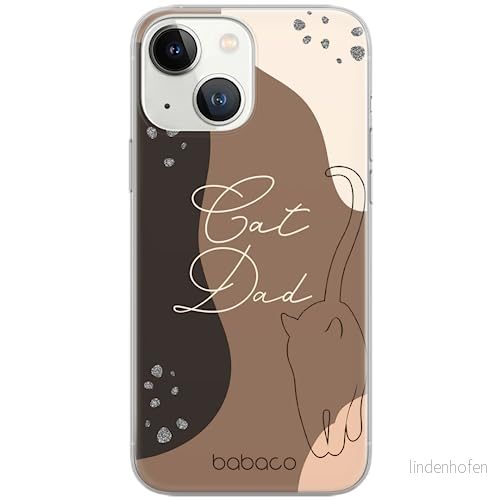 ERT GROUP mobiltelefonfodral för Iphone 13 MINI originalt och officiellt licensierat Babaco mönster Cats 010 optimalt anpassad till formen på mobiltelefonen, fodral tillverkad av TPU plast 5905131093158