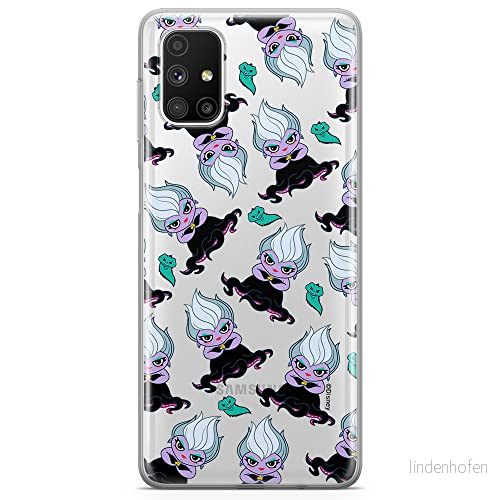 ERT GROUP mobiltelefonfodral för Samsung M51 originalt och officiellt licensierat Disney mönster Ursula 005 optimalt anpassad till formen på mobiltelefonen, gedeeltelijk transparant 5905131467201