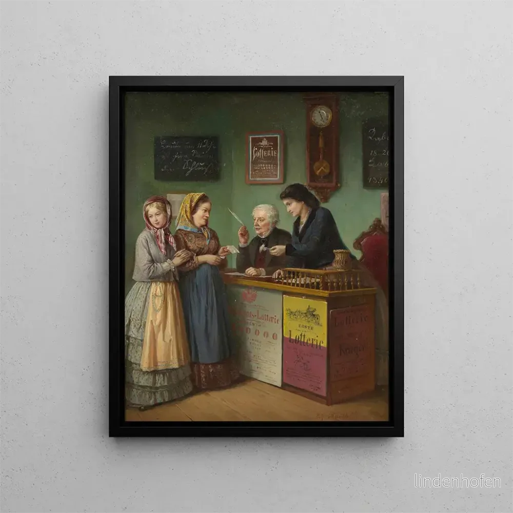Målning Collection de loto - August Mansfeld | Konsttryck