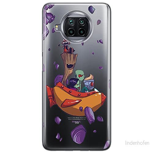 ERT GROUP mobiltelefonfodral för Xiaomi MI 10T LITE/REDMI NOTE 9 PRO 5G originalt och officiellt licensierat Marvel mönster Guardians of the Galaxy 010, gedeeltelijk transparant 5903537160719