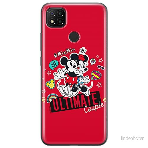 ERT GROUP mobiltelefonfodral för Xiaomi REDMI 9C originalt och officiellt licensierat Disney mönster Mickey & Minnie 012 optimalt anpassad till formen på mobiltelefonen, fodral tillverkad av TPU plast 5903040276242