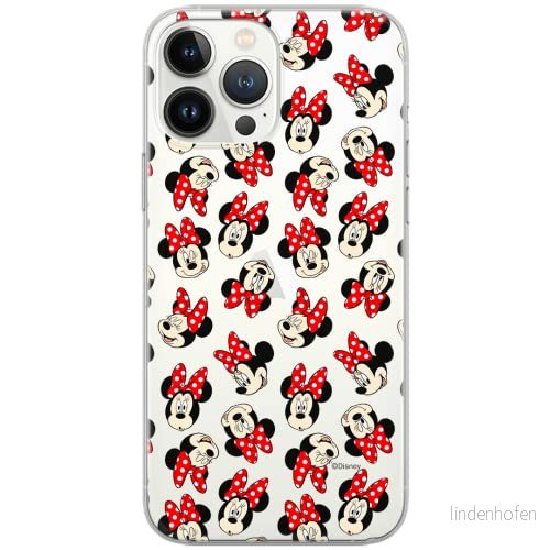 ERT GROUP mobiltelefonfodral för Huawei P30 Lite originalt och officiellt licensierat Disney mönster Minnie 001 Vit optimalt anpassad till formen på mobiltelefonen, gedeeltelijk transparant 5902980424638