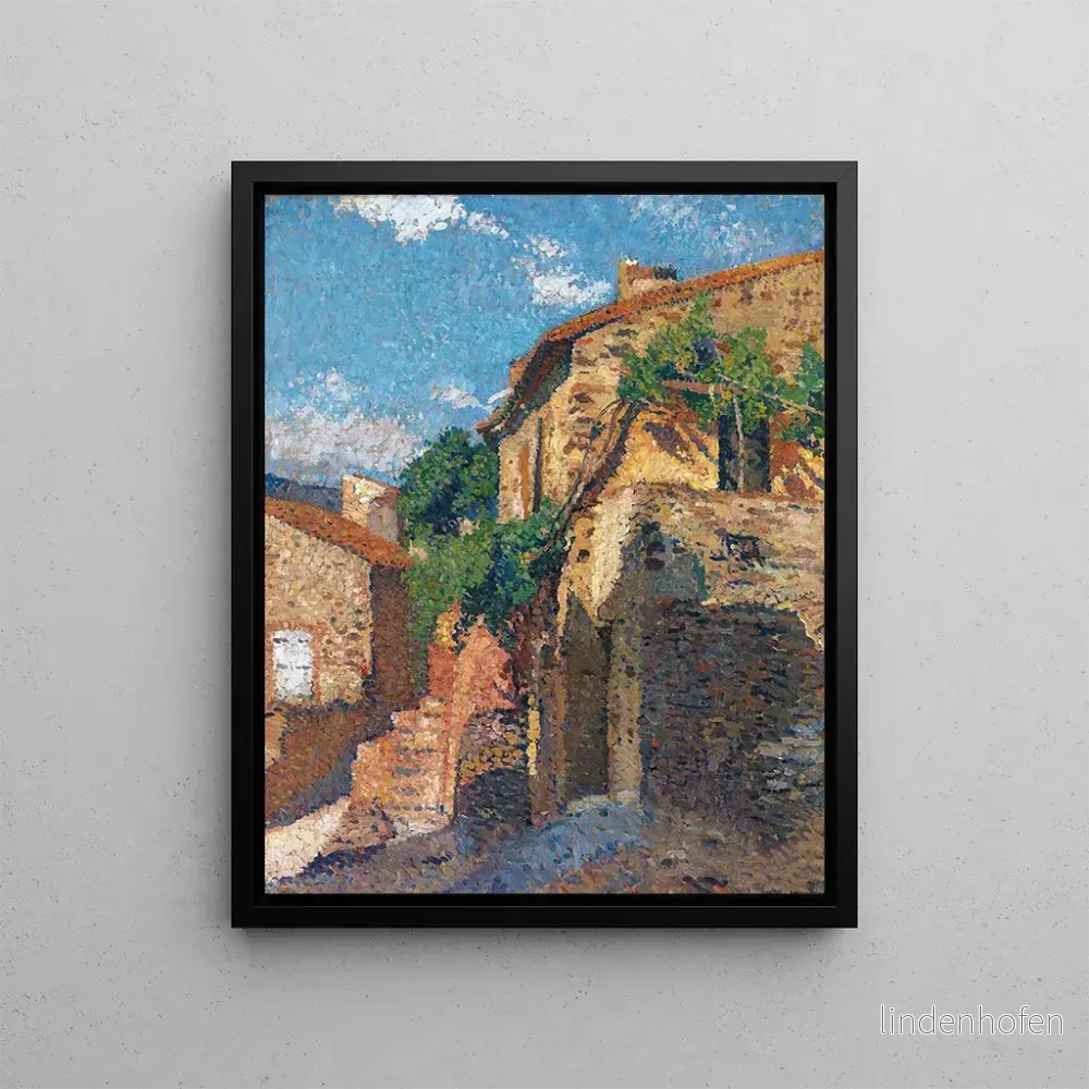 Målning Hus i Collioure – Henri Martin | Konsttryck Målning Hus i Collioure – Henri Martin | Konsttryck