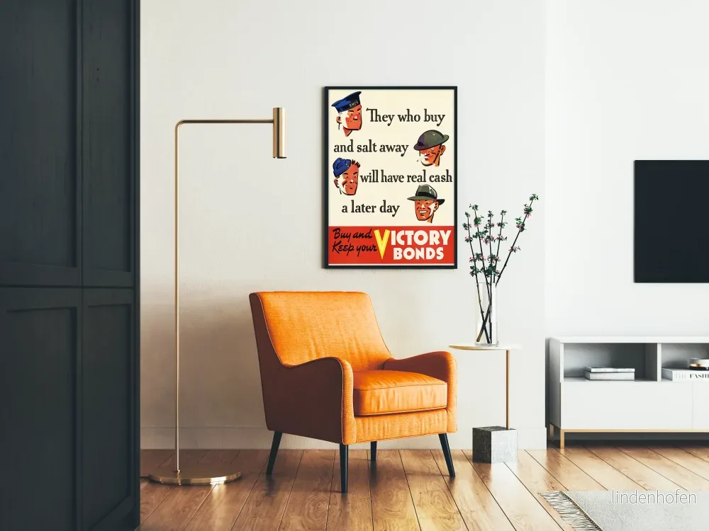 Vintageaffisch för köp av krigsobligationer Victory Bonds - Bild 2