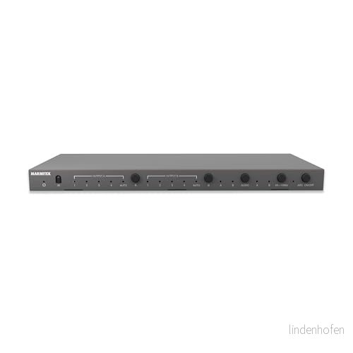 Marmitek Connect 642 Pro, AV matrisväxel, 18 Gbit/s, 600 MHz, 3840 x 2160 pixlar, Svart, 100 240 V 8718164533860