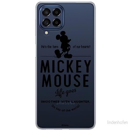 ERT GROUP mobiltelefonfodral för Samsung M33 5G originalt och officiellt licensierat Disney mönster Mickey 014 optimalt anpassad till formen på mobiltelefonen, gedeeltelijk transparant 5905511340537