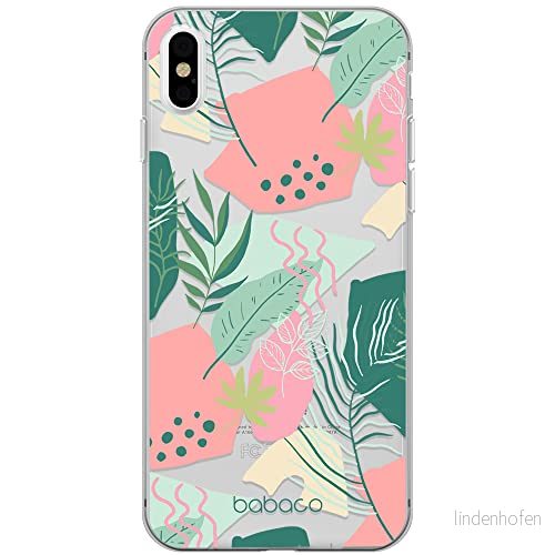 ERT GROUP mobiltelefonfodral för Apple Iphone XS Max originalt och officiellt licensierat Babaco mönster Plants 010 Vit optimalt anpassad till formen på mobiltelefonen, gedeeltelijk transparant 5903932573664