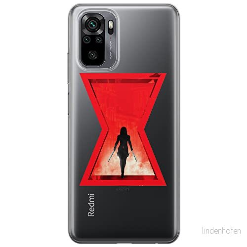 ERT GROUP mobiltelefonfodral för Xiaomi REDMI NOTE 10/ 10S originalt och officiellt licensierat Marvel mönster Black Widow 009 optimalt anpassad till formen på mobiltelefonen, gedeeltelijk transparant 5903537183596