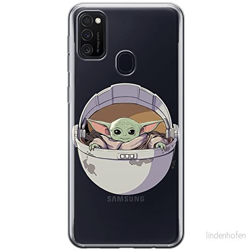 ERT GROUP mobiltelefonfodral för Samsung M21 originalt och officiellt licensierat Star Wars mönster Baby Yoda 026 optimalt anpassad till formen på mobiltelefonen, gedeeltelijk transparant 5904805084706