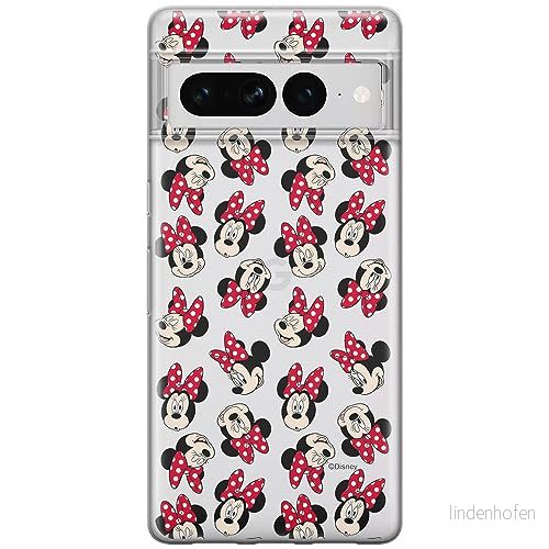 ERT GROUP mobiltelefonfodral för Google PIXEL 7 PRO originalt och officiellt licensierat Disney mönster Minnie 001 optimalt anpassad till formen på mobiltelefonen, gedeeltelijk transparant 5905795167615