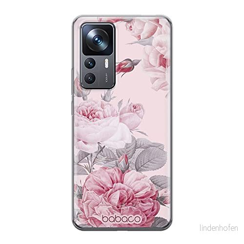 ERT GROUP mobiltelefonfodral för Xiaomi 12T/12T pro/K50 Ultra originalt och officiellt licensierat Babaco mönster Flowers 050 anpassad till formen på mobiltelefonen, fodral tillverkad av TPU plast 5905511585945