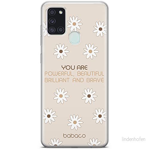 ERT GROUP mobiltelefonfodral för Samsung A21s originalt och officiellt licensierat Babaco mönster Positive vibes 003 optimalt anpassad till formen på mobiltelefonen, fodral tillverkad av TPU plast 5903932970791