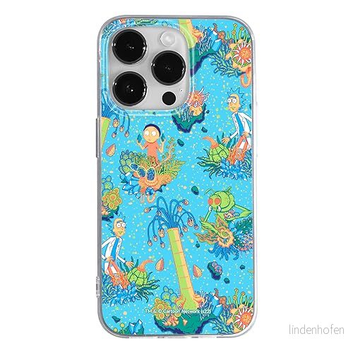 ERT GROUP mobiltelefonfodral för Iphone 14 PRO originalt och officiellt licensierat Rick and Morty mönster & 020 anpassad till formen på mobiltelefonen, fodral tillverkad av TPU plast 5905511140618