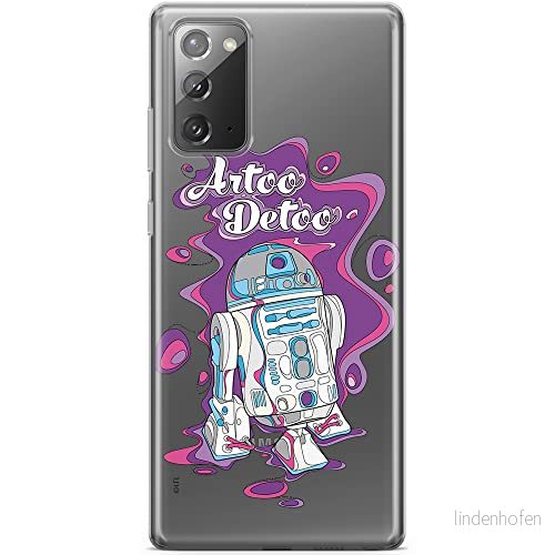 ERT GROUP mobiltelefonfodral för Samsung GALAXY NOTE 20 originalt och officiellt licensierat Star Wars mönster R2D2 002 optimalt anpassad till formen på mobiltelefonen, gedeeltelijk transparant 5903040456743
