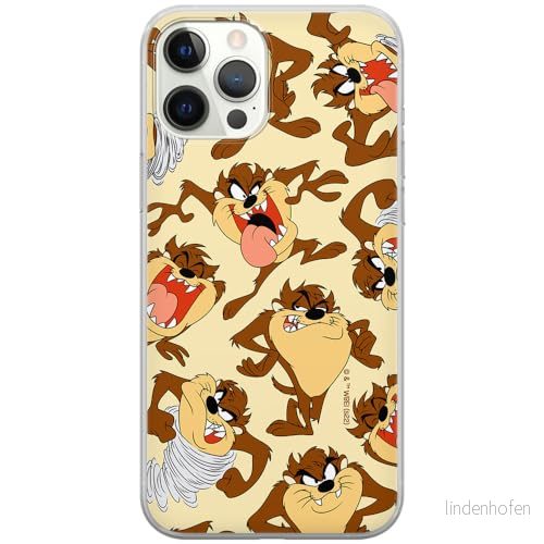 ERT GROUP mobiltelefonfodral för Iphone 12 PRO MAX originalt och officiellt licensierat Looney Tunes mönster Tasmanian 005 anpassad till formen på mobiltelefonen, fodral tillverkad av TPU plast 5905511620387