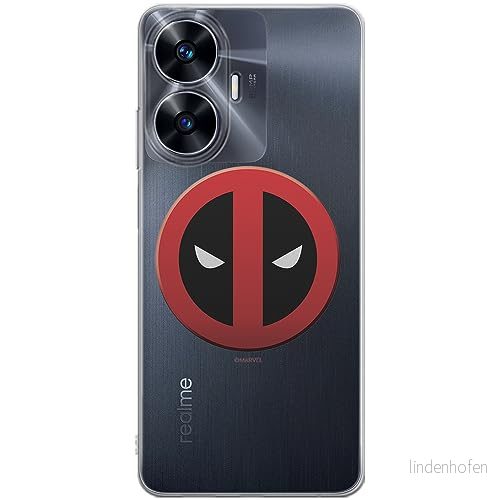 ERT GROUP mobiltelefonfodral för Realme C55 originalt och officiellt licensierat Marvel mönster Deadpool 003 optimalt anpassad till formen på mobiltelefonen, gedeeltelijk transparant 5905511858766