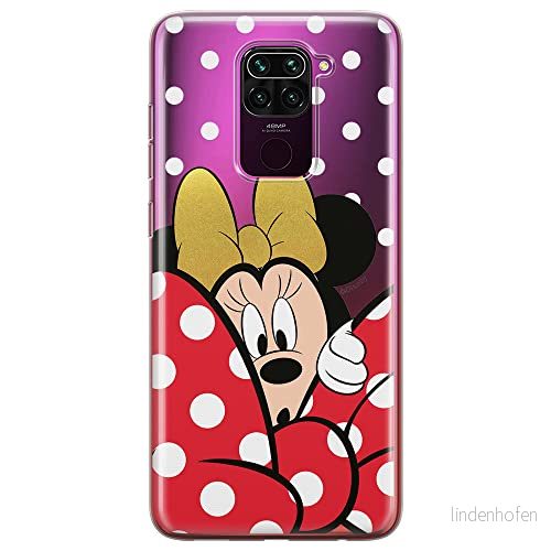 ERT GROUP mobiltelefonfodral för Xiaomi REDMI NOTE 9 originalt och officiellt licensierat Disney mönster Minnie 015 optimalt anpassad till formen på mobiltelefonen, gedeeltelijk transparant 5903040328859
