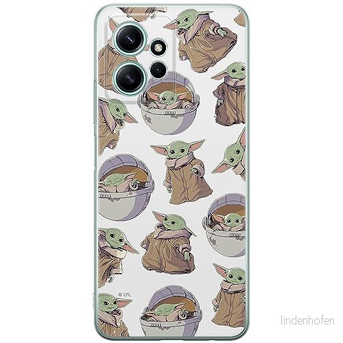 ERT GROUP mobiltelefonfodral för Xiaomi REDMI NOTE 12 4G originalt och officiellt licensierat Star Wars mönster Baby Yoda 028 anpassad till formen på mobiltelefonen, fodral tillverkad av TPU plast 5905511943738
