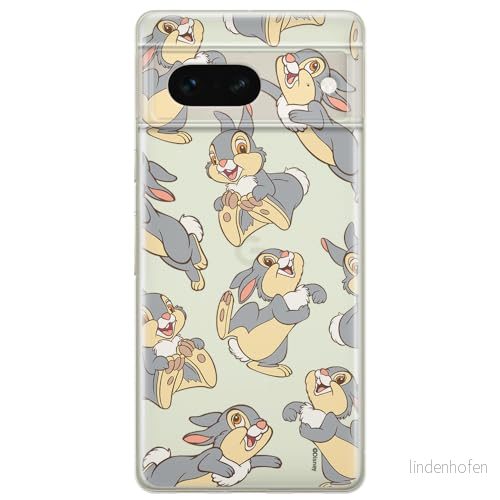 ERT GROUP mobiltelefonfodral för Google PIXEL 7 originalt och officiellt licensierat Disney mönster Thumper 003 optimalt anpassad till formen på mobiltelefonen, gedeeltelijk transparant 5905795152086