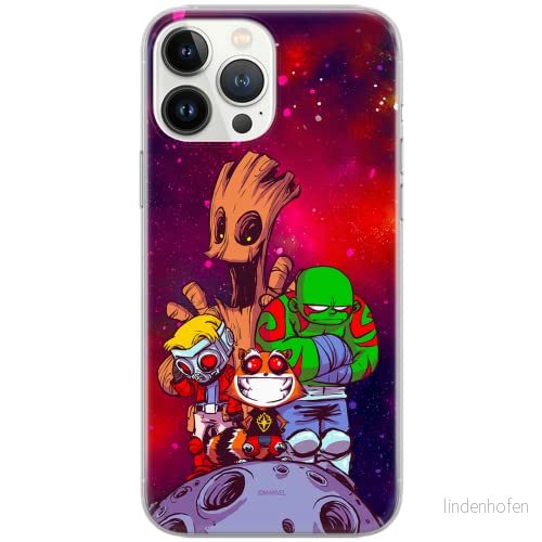 ERT GROUP mobiltelefonfodral för Iphone 13 PRO MAX originalt och officiellt licensierat Marvel mönster Guardians of the Galaxy 017 Vit optimalt anpassad, fodral tillverkad av TPU plast 5903932873641