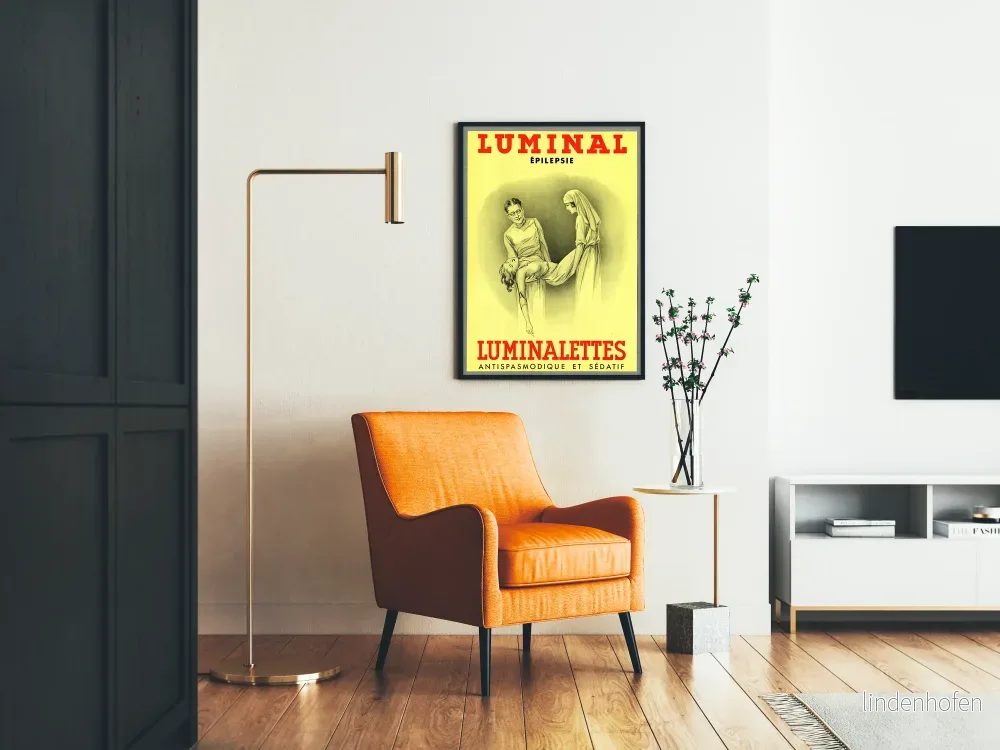 Vintageaffisch Luminal - Retro medicinsk väggdekoration - Bild 2