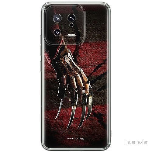 ERT GROUP mobiltelefonfodral för Xiaomi 13 originalt och officiellt licensierat Horror mönster Nightmare of Elm Street 002 anpassad till formen på mobiltelefonen, fodral tillverkad av TPU plast 5905511909192