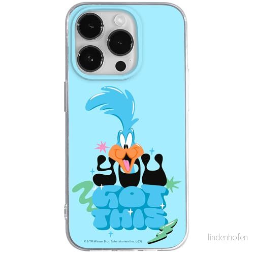 ERT GROUP mobiltelefonfodral för Iphone 14 PRO MAX originalt och officiellt licensierat Looney Tunes mönster Roadrunner 003 anpassad till formen på mobiltelefonen, fodral tillverkad av TPU plast 5905795126636