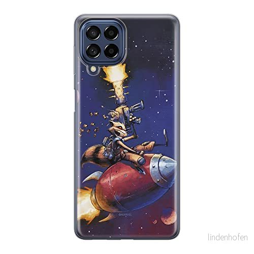 ERT GROUP mobiltelefonfodral för Samsung M53 5G originalt och officiellt licensierat Marvel mönster Rocket 007 optimalt anpassad till formen på mobiltelefonen, fodral tillverkad av TPU plast 5905511381219
