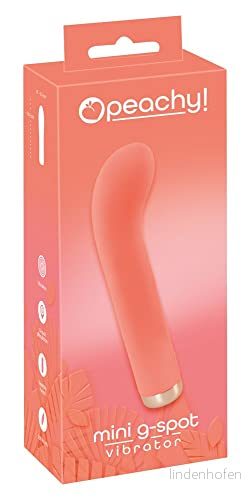 Peachy Mini G punktsvibrator, Korall/guld, 16,5 cm 4024144128013