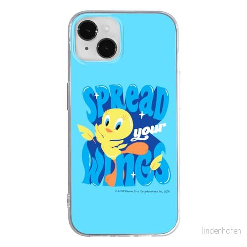 ERT GROUP mobiltelefonfodral för Iphone 14 originalt och officiellt licensierat Looney Tunes mönster Tweety 014 optimalt anpassad till formen på mobiltelefonen, fodral tillverkad av TPU plast 5905795096205