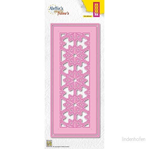 Nellie's Choice Stansmall Stjärnor 2 Multi Frame Dies och Skärschabloner på 8,5 x 20,5 cm för Korttillverkning, Pyssel, Scrapbooking, Hantverk Lämplig Stansmaskinerk 8720512091311