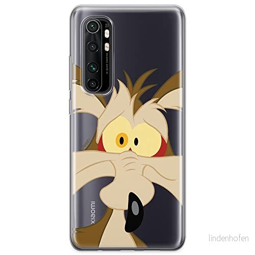 ERT GROUP mobiltelefonfodral för Xiaomi MI NOTE 10 Lite originalt och officiellt licensierat Looney Tunes mönster Coyote 001 optimalt anpassad till formen på mobiltelefonen, gedeeltelijk transparant 5904805592928