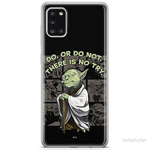 ERT GROUP mobiltelefonfodral för Samsung A31 originalt och officiellt licensierat Star Wars mönster Yoda 007 optimalt anpassad till formen på mobiltelefonen, fodral tillverkad av TPU plast 5903040218303