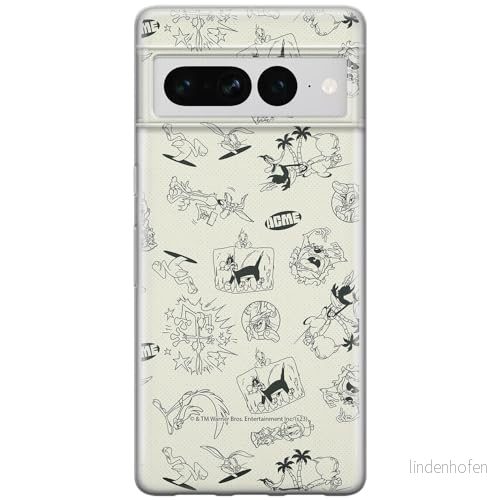 ERT GROUP mobiltelefonfodral för Google PIXEL 7 PRO originalt och officiellt licensierat Looney Tunes mönster 026 optimalt anpassad till formen på mobiltelefonen, fodral tillverkad av TPU plast 5905795178390