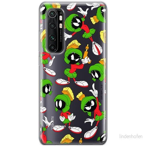 ERT GROUP mobiltelefonfodral för Xiaomi MI NOTE 10 Lite originalt och officiellt licensierat Looney Tunes mönster Marvin 004 optimalt anpassad till formen på mobiltelefonen, gedeeltelijk transparant 5905511636067