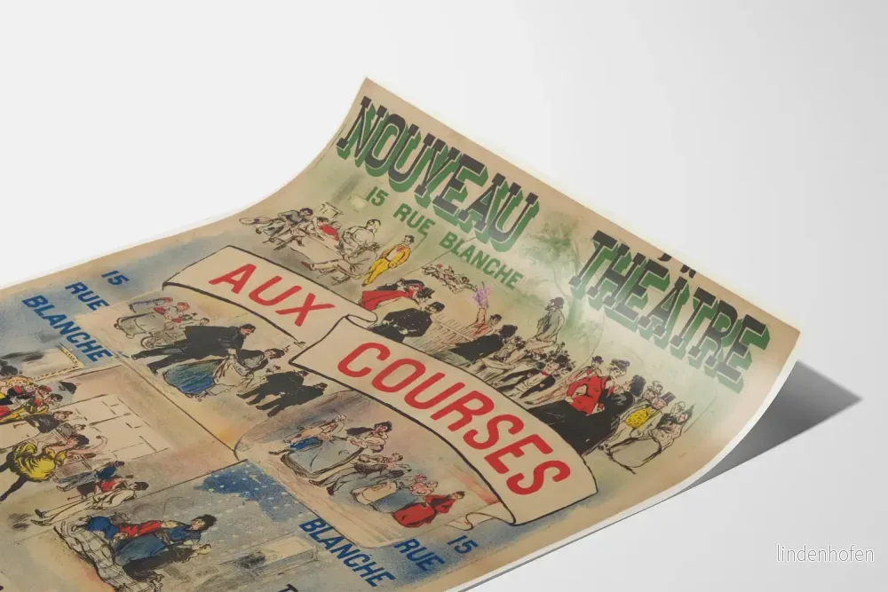 Vintageaffisch Nouveau Théâtre aux Courses - Aimée Tessandier - Bild 3