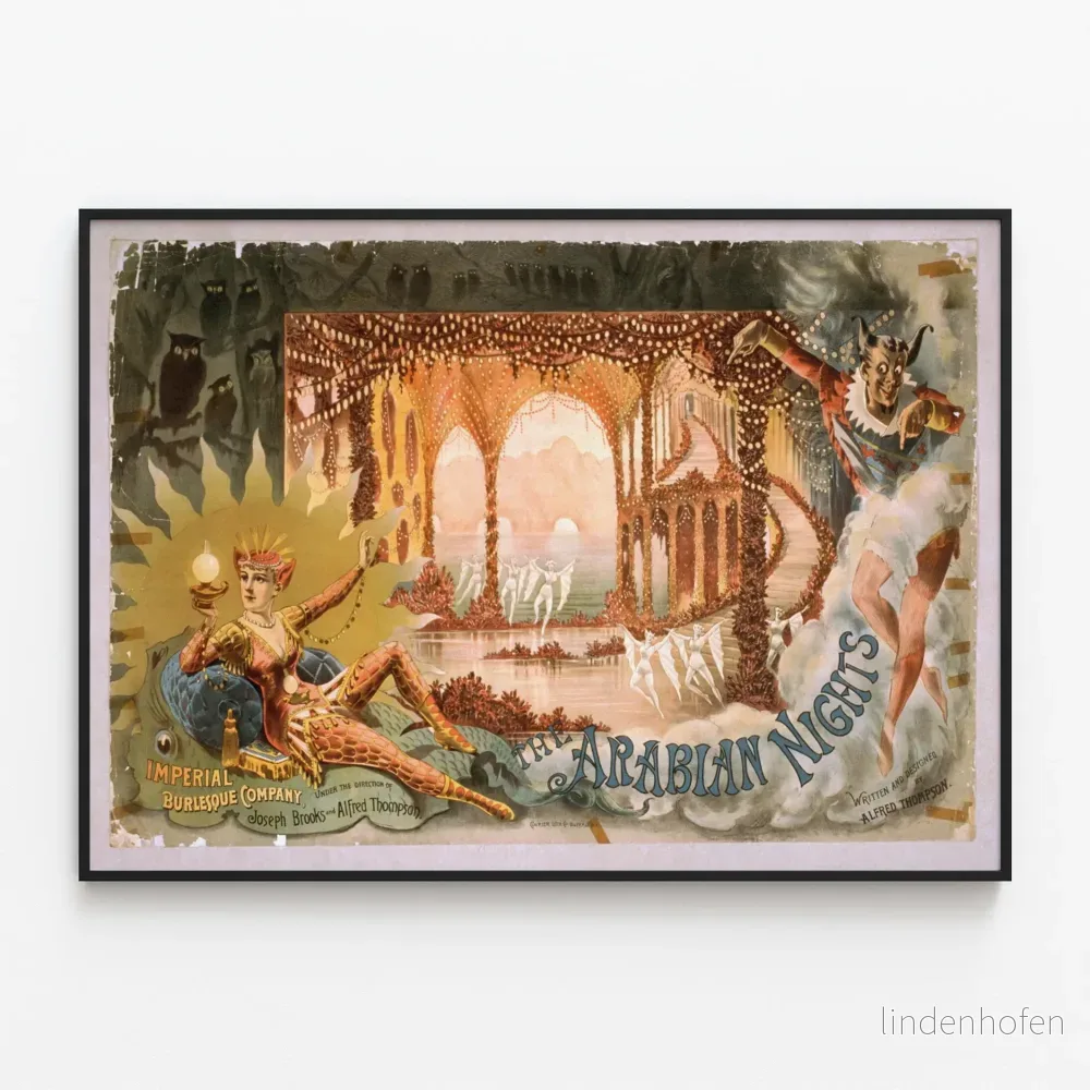 Vintageposter The Arabian Nights väggdekoration