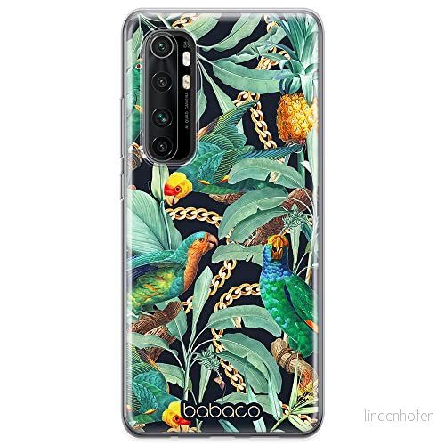ERT GROUP mobiltelefonfodral för Xiaomi MI NOTE 10 Lite originalt och officiellt licensierat Babaco mönster Flowers 058 optimalt anpassad till formen på mobiltelefonen, fodral tillverkad av TPU plast 5905131368522
