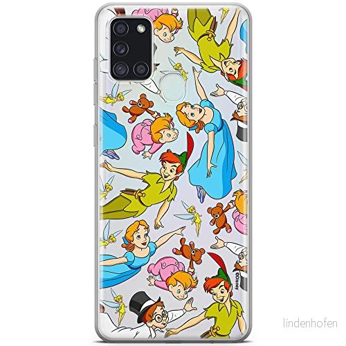 ERT GROUP mobiltelefonfodral för Samsung A21s originalt och officiellt licensierat Disney mönster Peter Pan 002 optimalt anpassad till formen på mobiltelefonen, gedeeltelijk transparant 5905131789327