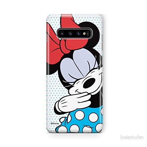 ERT GROUP mobiltelefonfodral för Samsung S10 originalt och officiellt licensierat Disney mönster Minnie 033 Vit optimalt anpassad till formen på mobiltelefonen, fodral tillverkad av TPU plast 5903040676363