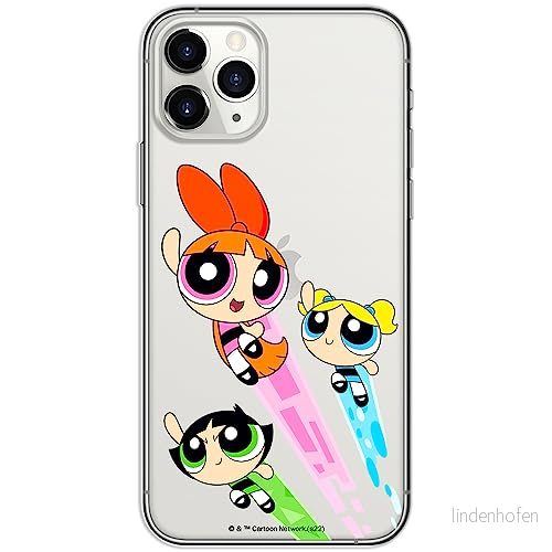 ERT GROUP mobiltelefonfodral för Iphone 11 PRO originalt och officiellt licensierat The Powerpuff Girls mönster 032 anpassad till formen på mobiltelefonen, gedeeltelijk transparant 5905511977535