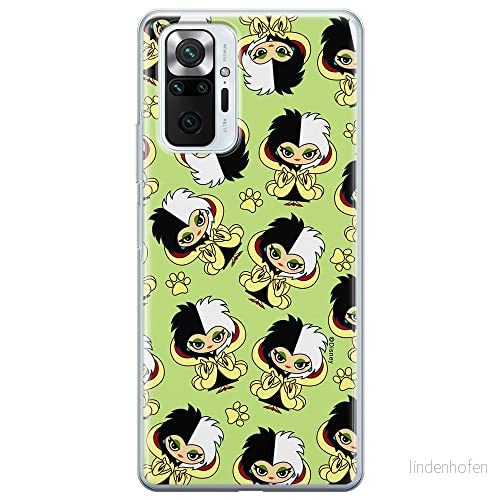 ERT GROUP mobiltelefonfodral för Xiaomi REDMI NOTE 10 PRO originalt och officiellt licensierat Disney mönster Cruella 007 anpassad till formen på mobiltelefonen, fodral tillverkad av TPU plast 5905131495303