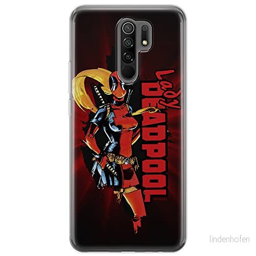 ERT GROUP mobiltelefonfodral för Xiaomi REDMI 9 originalt och officiellt licensierat Marvel mönster Deadpool 009 optimalt anpassad till formen på mobiltelefonen, fodral tillverkad av TPU plast 5903040306352