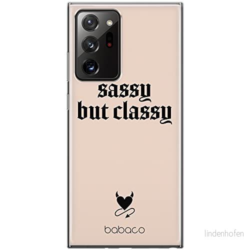 ERT GROUP mobiltelefonfodral för Samsung GALAXY NOTE 20 ULTRA originalt och officiellt licensierat Babaco mönster Sassy but classy 001, fodral tillverkad av TPU plast 5903932883282