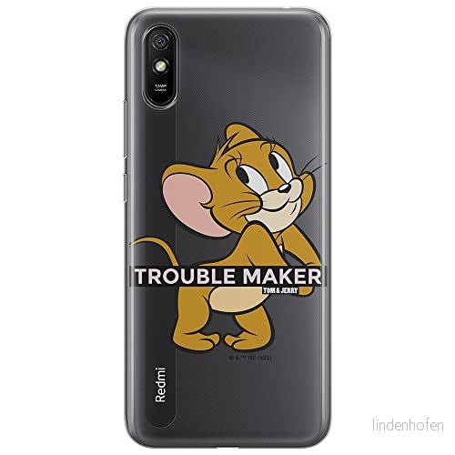 ERT GROUP mobiltelefonfodral för Xiaomi REDMI 9A originalt och officiellt licensierat Tom and Jerry mönster 012 optimalt anpassad till formen på mobiltelefonen, gedeeltelijk transparant 5904805271311