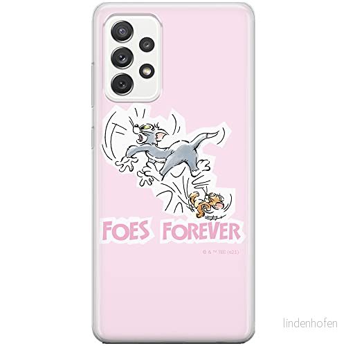 ERT GROUP mobiltelefonfodral för Samsung A53 5G originalt och officiellt licensierat Tom and Jerry mönster 010 optimalt anpassad till formen på mobiltelefonen, fodral tillverkad av TPU plast 5904805338328