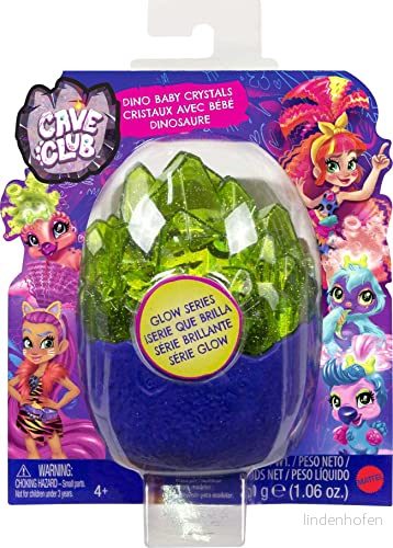 Cave Club GVR69 Dino Baby kristaller i Glow serien, Överraskningsdjur med Slajm eller Formbar Sand, för Barn mellan 4 och 7 år 887961932133