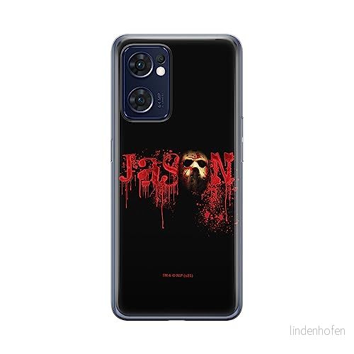ERT GROUP mobiltelefonfodral för Oppo RENO 7 5G originalt och officiellt licensierat Horror mönster Friday the 13th 001 optimalt anpassad till formen på mobiltelefonen, fodral tillverkad av TPU plast 5905511319922